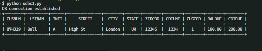 db2 resultset